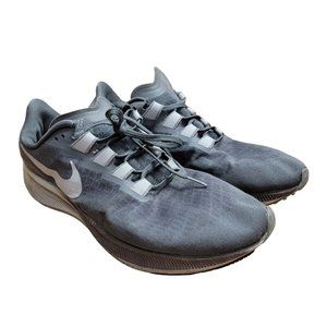 Nike Air Zoom Pegasus 37 Gray Running Shoes Men Size 12 Sneakers BQ9646-009